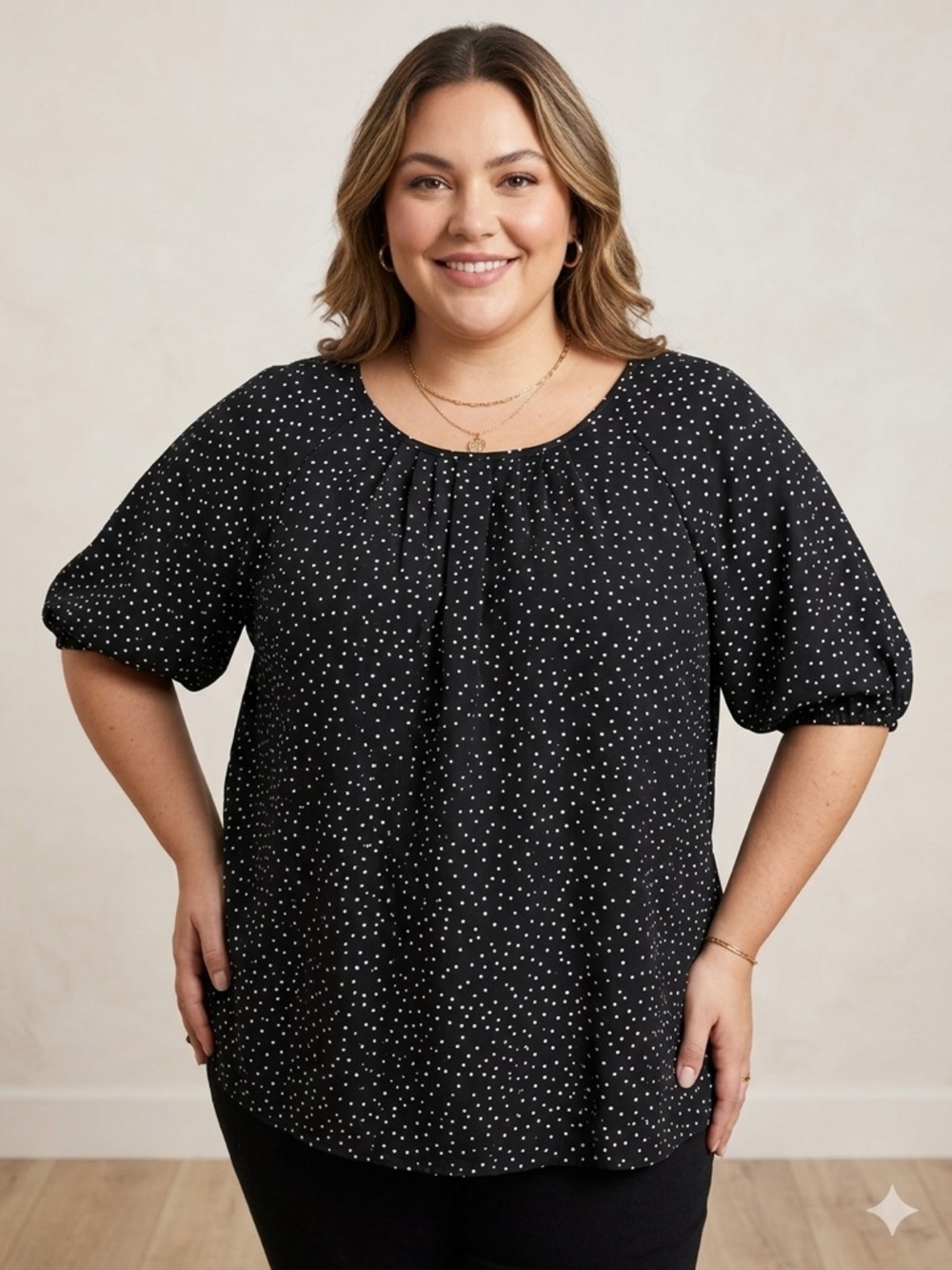 BloomChic Polka Dot Blouse – Size 18/20 - Picture 5 of 5